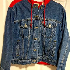 Levi’s red sweater jacket